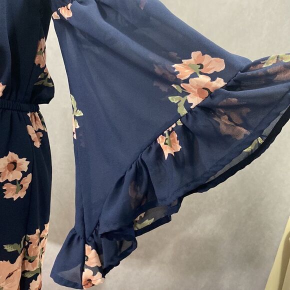 Hint of Blush Floral Off-Shoulder Mini Dress - Picture 5 of 9